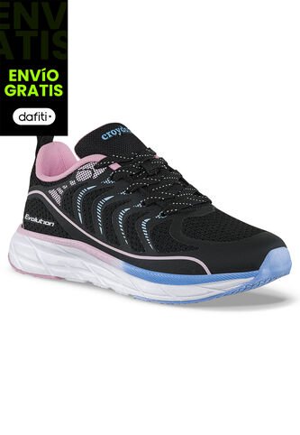 Tenis Running Qorife Negro Croydon Para Niña Croydon