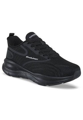 Tenis Running Potema Negro-Negro Croydon Para Mujer