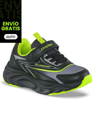 Tenis Running Repal Negro Croydon Para Niño Croydon