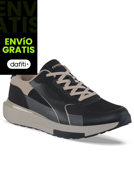 Tenis Urbanos Fytep Negro-Gris Croydon Para Hombre