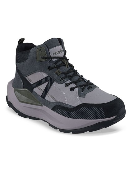 Tenis Outdoor Velun Gris-Verde Croydon Para Hombre