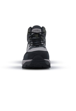 Tenis Outdoor Velun Gris-Verde Croydon Para Hombre