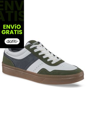 Tenis Casuales Hegol Beige-Verde Croydon Para Hombre