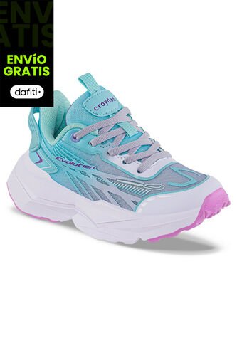 Tenis Running Mupira Azul-Lila Croydon Para Niña Croydon