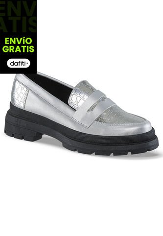 Mocasines Lyrica Plata Croydon Para Mujer Croydon