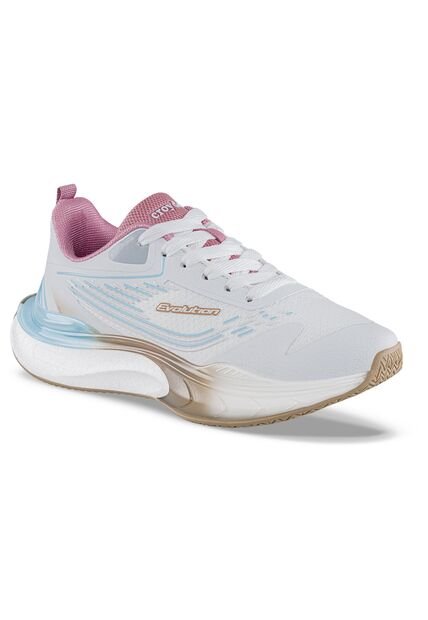 Tenis Running Mupu Blanco-Rosa Croydon Para Mujer