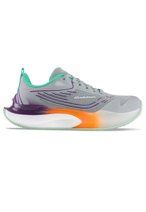 Tenis Running Mupu Gris-Naranja Croydon Para Mujer