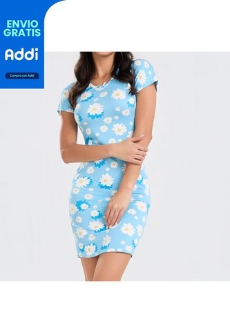 Batola Flowers Azul Croydon Para Mujer Croydon