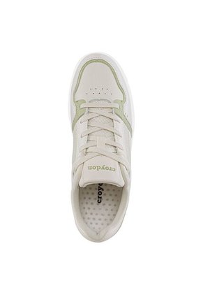 Tenis Urbanos Dagin Beige-Verde Croydon Para Mujer