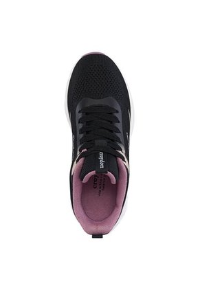 Tenis Running Peko Negro Croydon Para Mujer