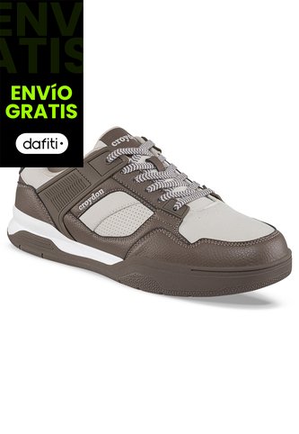 Tenis Urbanos Jecod Beige-Café Croydon Para Hombre Croydon