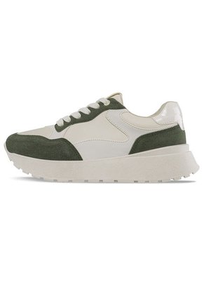 Tenis Urbanos Agatha Beige-Verde Para Mujer Croydon