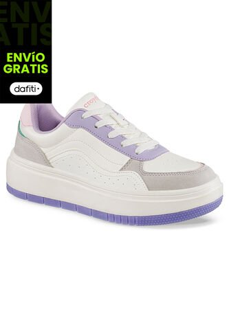 Tenis Urbanos Ilyra Beige-Mora Croydon Para Mujer Croydon