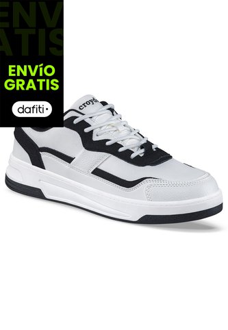 Tenis Urbanos Dagol Blanco-Negro Croydon Para Hombre Croydon
