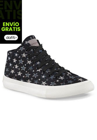 Botines Budur Alto Negro Croydon Para Mujer Croydon