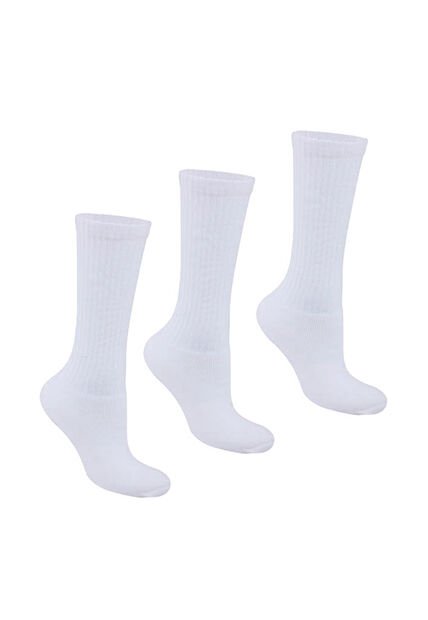 Medias Acanaladas Blanco Para Mujer Croydon