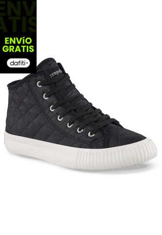 Botines Taliba Alto Negro Croydon Para Mujer Croydon