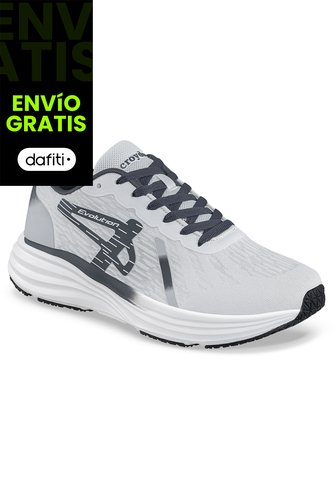 Tenis Running Rezon Blanco-Gris Croydon Para Hombre Croydon