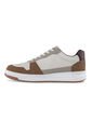 Tenis Casuales Titus Beige-Café Croydon Para Hombre de Croydon