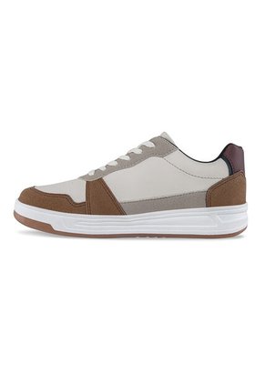 Tenis Casuales Titus Beige-Café Croydon Para Hombre