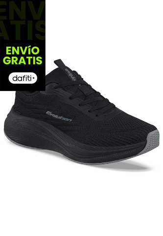 Tenis Running Yebar Negro-Negro Croydon Para Hombre Croydon