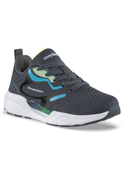 Tenis Running Loprin Gris Osc Croydon Para Niño