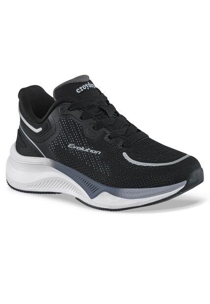 Tenis Running Coffer Negro Croydon Para Niño