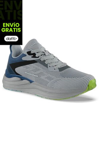 Tenis Running Ranito Gris-Azul Croydon Para Hombre Croydon