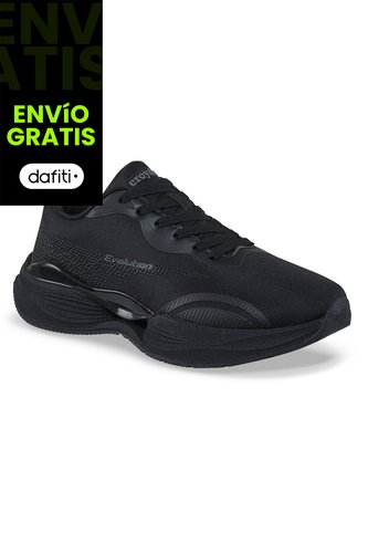 Tenis Running Zacol Negro-Negro Croydon Para Hombre Croydon