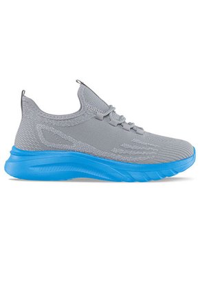 Tenis Running Pemax Gris-Azul Para Hombre Croydon