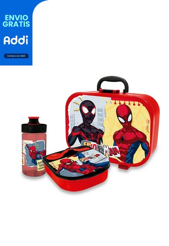 Set Lonchera Spiderman Negro Croydon Para Niño Croydon