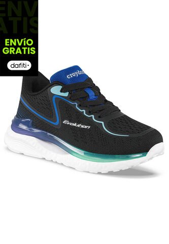 Tenis Running Gemel Negro Croydon Para Niño Croydon