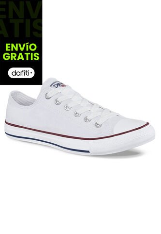 Tenis Discovery Bajo Blanco-Rojo Para Hombre Y Mujer Croydon Croydon