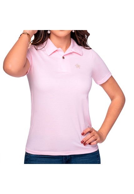 Blusa Polo Brenda Rosa Para Mujer Croydon