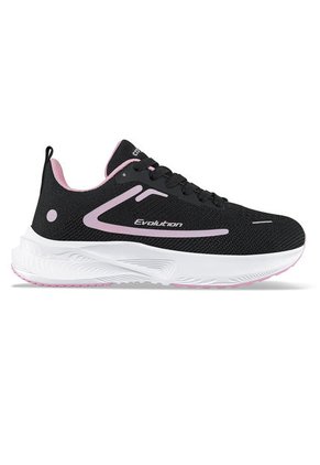 Tenis Running Fuol Negro-Rosa Para Mujer Croydon