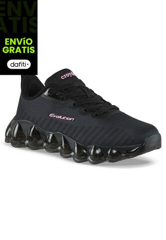 Tenis Running Sillux Negro-Negro Croydon Para Niña Croydon