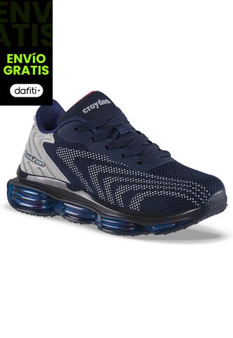 Tenis Running Ladano Azul-Gris Croydon Para Niño Croydon