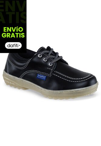 Zapatos Escolares Leader Negro Para Niña Y Niño Croydon Croydon