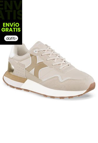 Tenis Urbanos Terniza Beige-Beige Croydon Para Mujer Croydon