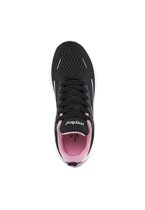 Tenis Running Fuol Negro-Rosa Para Mujer Croydon
