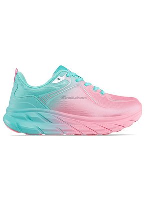 Tenis Running Lukup Rosa-Verde Para Mujer Croydon