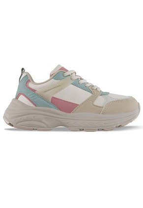 Tenis Urbanos Dosher Beige-Rosa Croydon Para Niña
