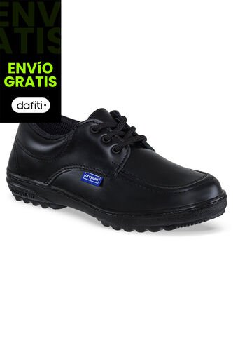 Zapatos Escolares Leader Negro-Neg Para Niña Y Niño Croydon Croydon