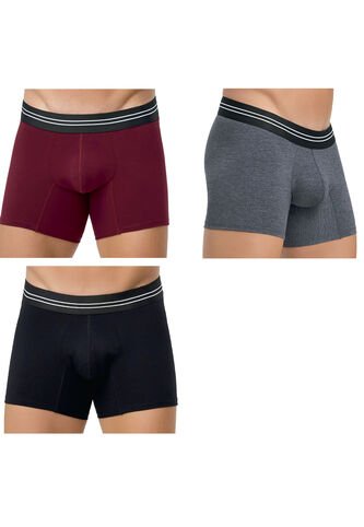Boxer David Pack X3 M.Color Croydon Para Hombre Croydon