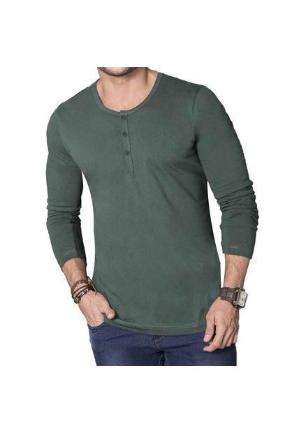Camibuzo Rodrigo Verde Para Hombre Croydon