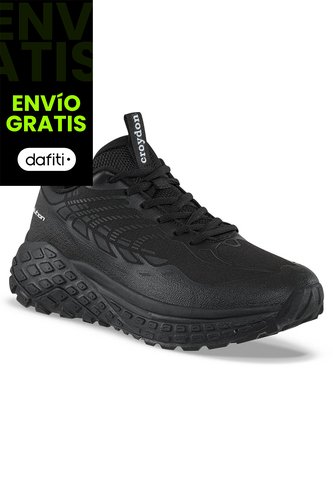 Tenis Trail Running Libir Negro-Negro Croydon Para Hombre Croydon