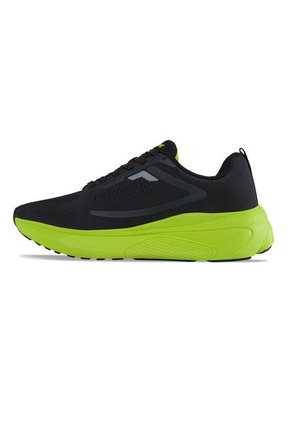 Tenis Running Kione Negro-Verde Para Hombre Croydon