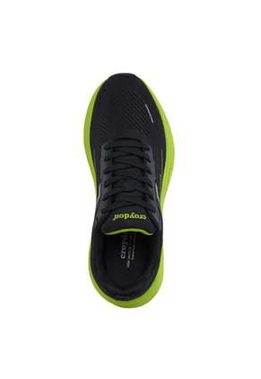 Tenis Running Kione Negro-Verde Para Hombre Croydon