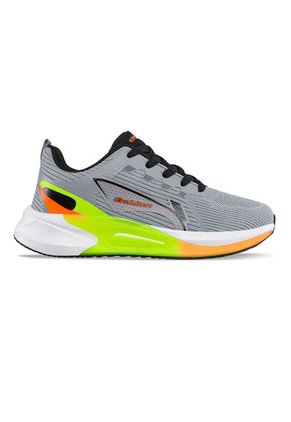 Tenis Running Bople Gris-Naranja Para Hombre Croydon