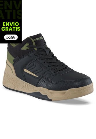 Tenis Urbanos Tiludo Negro Croydon Para Hombre Croydon